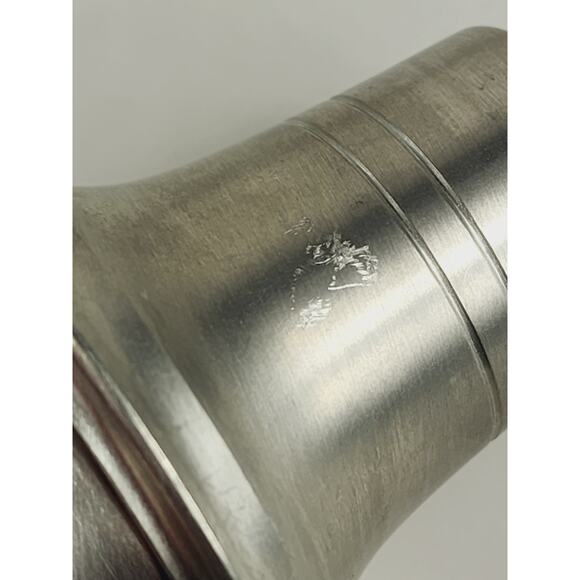 Conn House Pewter Salt & Pepper Shaker w/ Yellow Stopper 2 3/4" Dinnerware - Picture 8 of 14